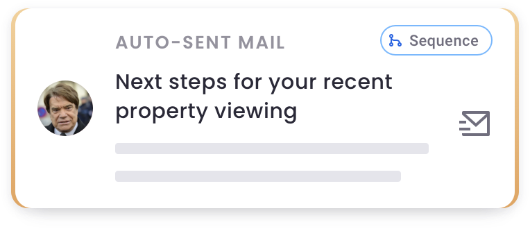 Mail auto-=sent from sequence