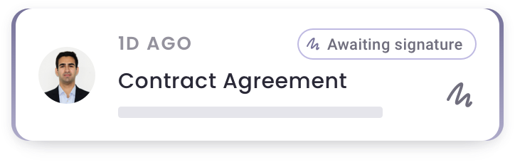 Send contracts with eSignature