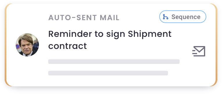 Mail auto-=sent from sequence